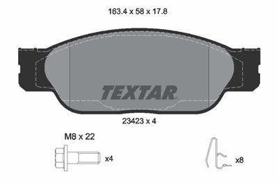 TEXTAR 2342301 Číslo výrobce: 23423. EAN: 4019722270604.