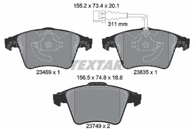 TEXTAR 2346901 Číslo výrobce: 23469. EAN: 4019722463464.