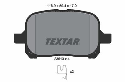 TEXTAR 2351302 Číslo výrobce: 23513. EAN: 4019722243172.