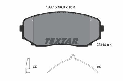 TEXTAR 2351505 Číslo výrobce: 23515. EAN: 4019722534805.