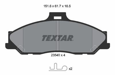 TEXTAR 2354001 Číslo výrobce: 23540. EAN: 4019722246036.