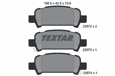 TEXTAR 2357202 Číslo výrobce: 23572. EAN: 4019722243264.