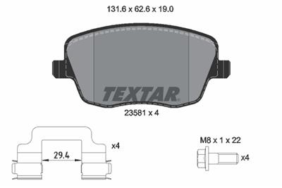 TEXTAR 2358101 Číslo výrobce: 23581. EAN: 4019722272394.