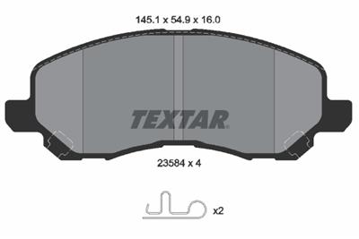 TEXTAR 2358401 Číslo výrobce: 23584. EAN: 4019722246098.