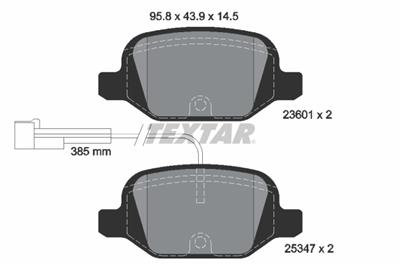 TEXTAR 2360104 Číslo výrobce: 23601. EAN: 4019722493157.