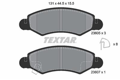 TEXTAR 2360501 Číslo výrobce: 23605. EAN: 4019722272608.