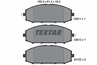 TEXTAR 2361101 Číslo výrobce: 23611. EAN: 4019722265259.