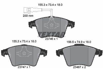 TEXTAR 2374601 Číslo výrobce: 23467. EAN: 4019722265815.