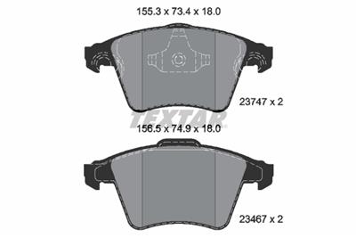 TEXTAR 2374702 Číslo výrobce: 23467. EAN: 4019722289651.