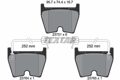 TEXTAR 2375101 Číslo výrobce: 23751. EAN: 4019722286490.