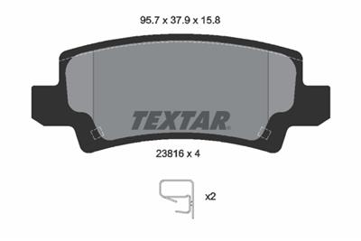 TEXTAR 2381601 Číslo výrobce: 23816. EAN: 4019722266942.