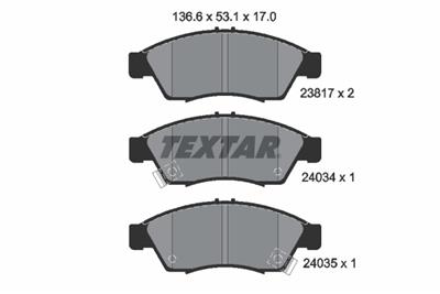 TEXTAR 2381701 Číslo výrobce: 23817. EAN: 4019722261718.