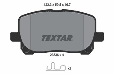 TEXTAR 2383601 Číslo výrobce: 23836. EAN: 4019722250583.