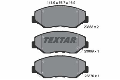 TEXTAR 2386801 Číslo výrobce: 23868. EAN: 4019722259821.