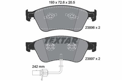TEXTAR 2389601 Číslo výrobce: 23887. EAN: 4019722288401.