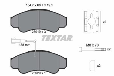 TEXTAR 2391901 Číslo výrobce: 23919. EAN: 4019722254291.