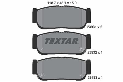 TEXTAR 2393101 Číslo výrobce: 23931. EAN: 4019722445408.
