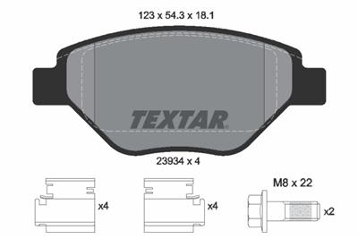 TEXTAR 2393401 Číslo výrobce: 23934. EAN: 4019722259869.