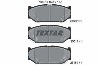 TEXTAR 2396201 Číslo výrobce: 23962. EAN: 4019722464522.