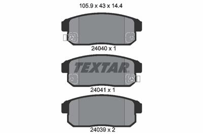 TEXTAR 2404001 Číslo výrobce: 24039. EAN: 4019722275913.