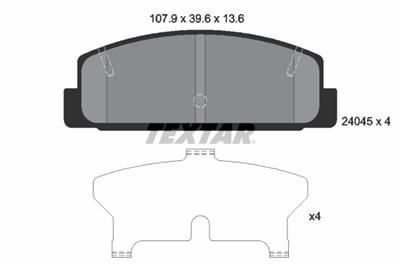TEXTAR 2404501 Číslo výrobce: 24045. EAN: 4019722261886.