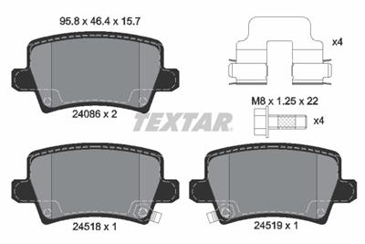 TEXTAR 2408601 Číslo výrobce: 24086. EAN: 4019722280016.