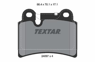 TEXTAR 2409701 Číslo výrobce: 24097. EAN: 4019722279140.