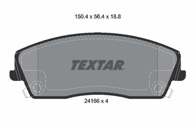 TEXTAR 2416601 Číslo výrobce: 24166. EAN: 4019722277528.