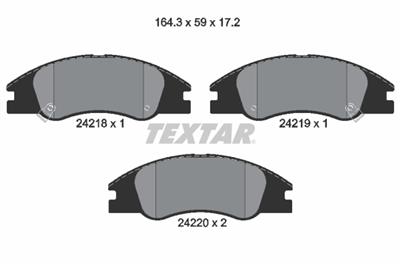 TEXTAR 2421801 Číslo výrobce: 24218. EAN: 4019722275661.