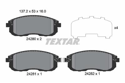 TEXTAR 2428001 Číslo výrobce: 24280. EAN: 4019722290497.