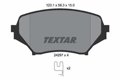 TEXTAR 2429701 Číslo výrobce: 24297. EAN: 4019722277405.