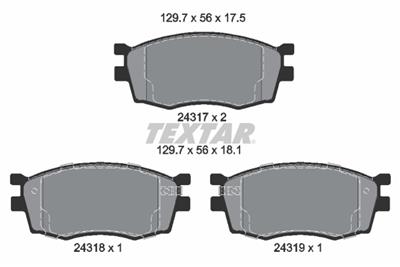 TEXTAR 2431701 Číslo výrobce: 24317. EAN: 4019722277412.