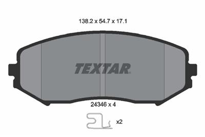 TEXTAR 2434601 Číslo výrobce: 24346. EAN: 4019722279768.