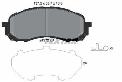 TEXTAR 2437201 Číslo výrobce: 24372. EAN: 4019722279706.
