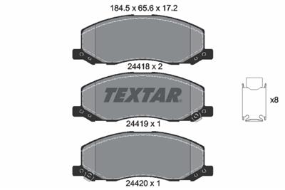 TEXTAR 2441801 Číslo výrobce: 24418. EAN: 4019722304392.