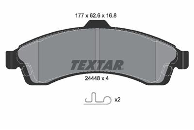 TEXTAR 2444801 Číslo výrobce: 24448. EAN: 4019722286759.