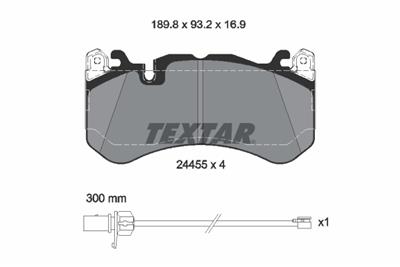 TEXTAR 2445501 Číslo výrobce: 24455. EAN: 4019722311154.