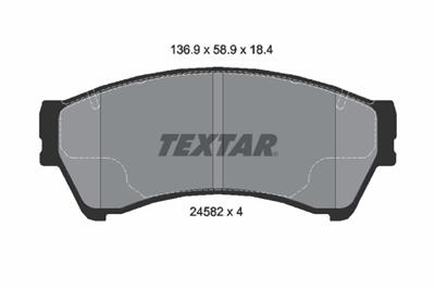 TEXTAR 2458201 Číslo výrobce: 24582. EAN: 4019722296956.