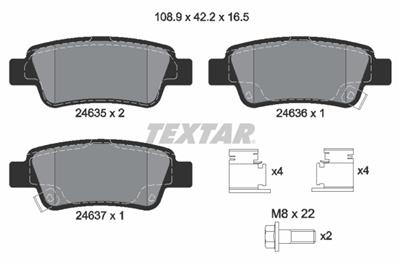 TEXTAR 2463501 Číslo výrobce: 24635. EAN: 4019722299315.
