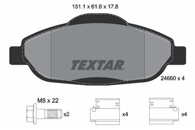 TEXTAR 2466001 Číslo výrobce: 24660. EAN: 4019722303395.