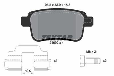 TEXTAR 2469201 Číslo výrobce: 24692. EAN: 4019722303098.