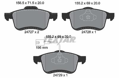 TEXTAR 2472701 Číslo výrobce: 24727. EAN: 4019722307249.