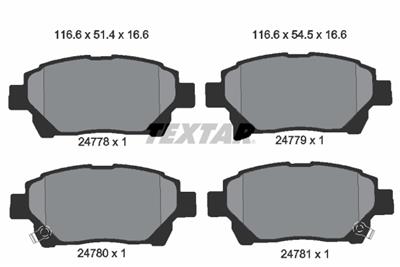 TEXTAR 2477801 Číslo výrobce: 24778. EAN: 4019722300493.