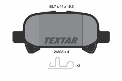 TEXTAR 2483501 Číslo výrobce: 24835. EAN: 4019722311512.