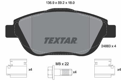 TEXTAR 2488301 Číslo výrobce: 24883. EAN: 4019722311178.