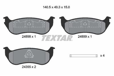 TEXTAR 2489803 Číslo výrobce: 24355. EAN: 4019722545160.