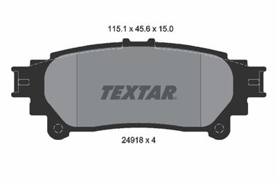 TEXTAR 2491801 Číslo výrobce: 24918. EAN: 4019722313592.