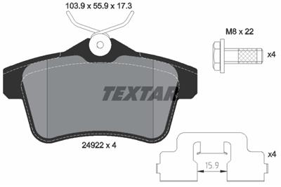 TEXTAR 2492201 Číslo výrobce: 24922. EAN: 4019722414893.