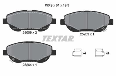 TEXTAR 2500601 Číslo výrobce: 24947. EAN: 4019722423611.