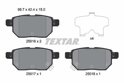 TEXTAR 2501601 Číslo výrobce: 24610. EAN: 4019722376917.